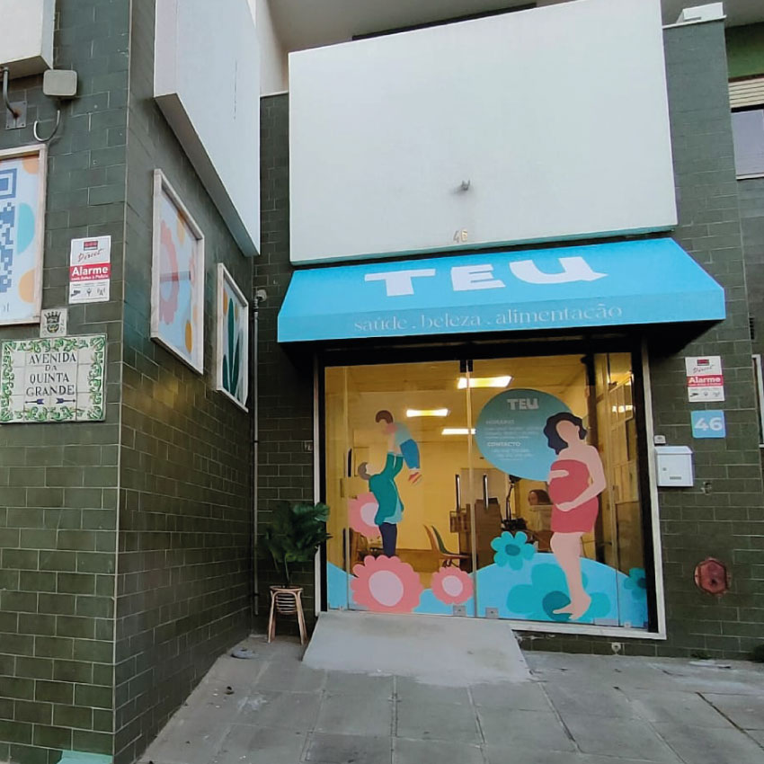 Fachada do TEU Centro, em Alfragide